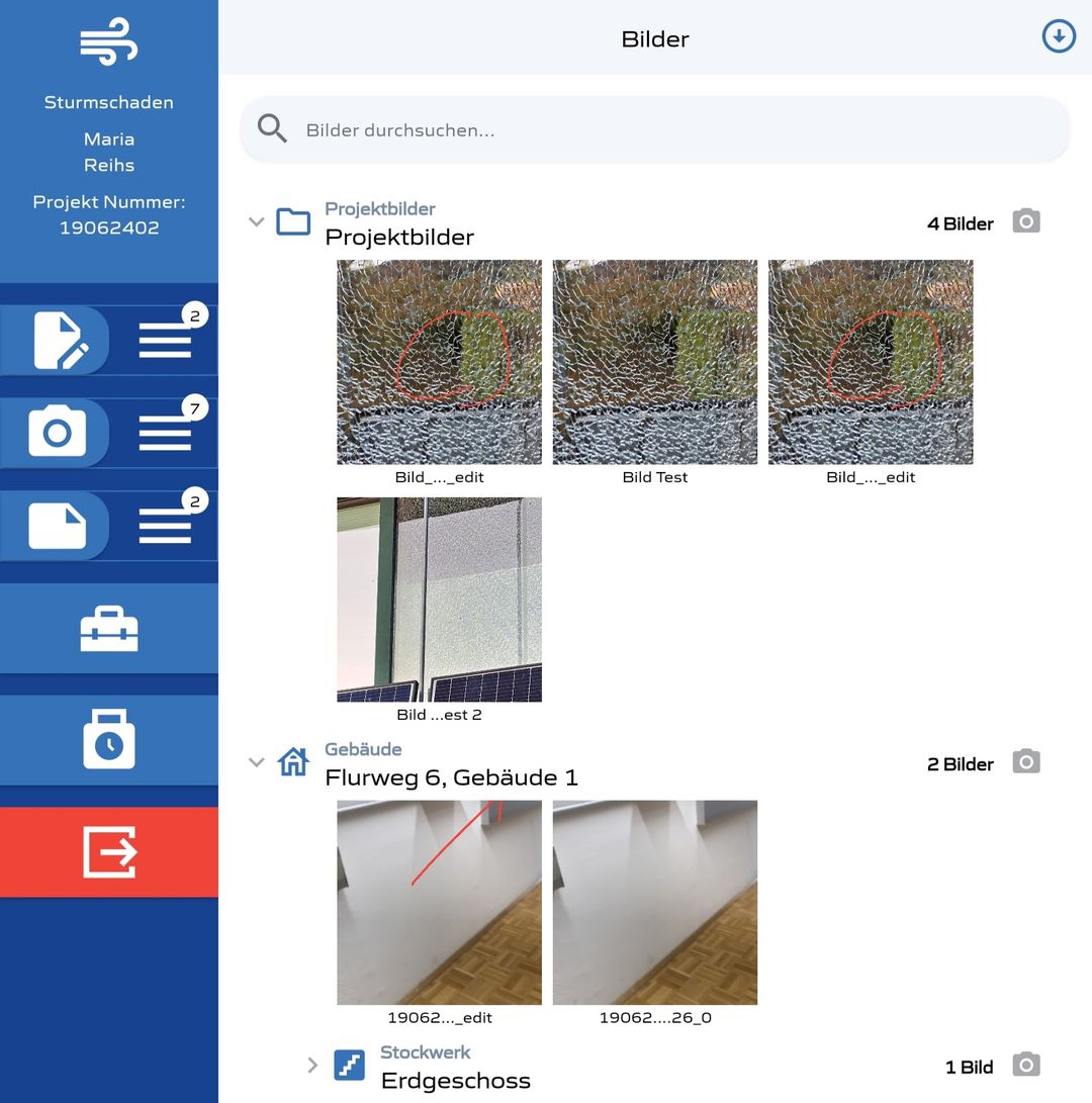 Bilderverwaltung mit Projekt- und Hierarchiebezug
